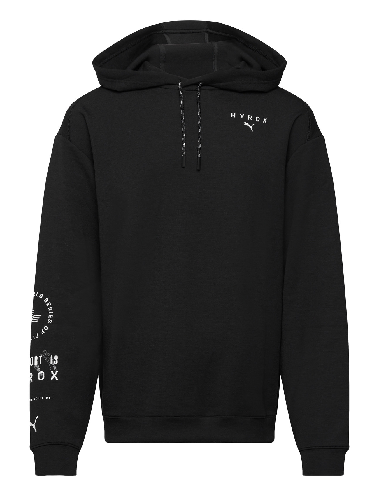 PUMA M Puma X Hyrox Cloudspun Hoodie, L, Black, Sport Sweatshirts & Hoodies > Sport Hoodies, Herre