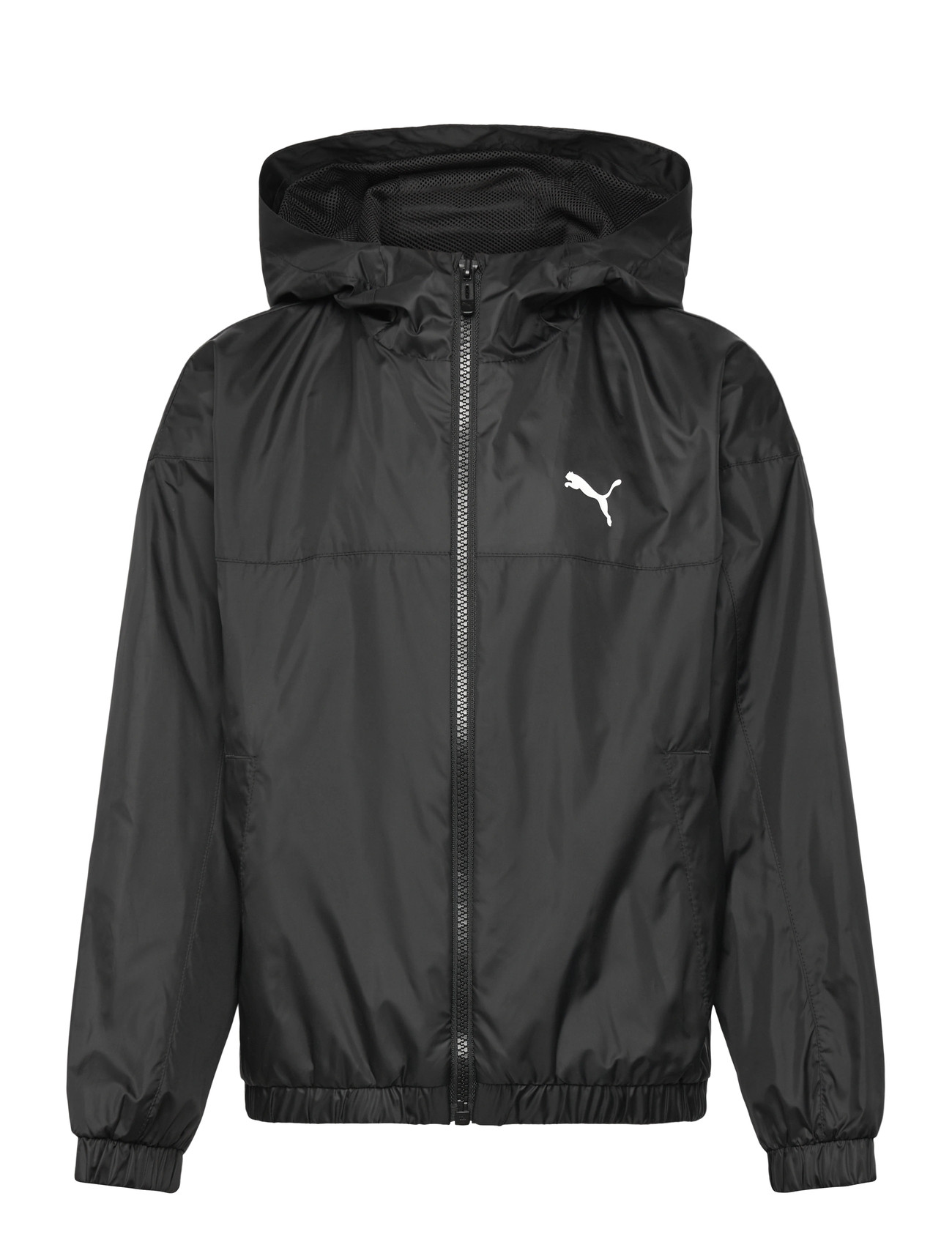 PUMA Mesh Lined Windbreaker, 152, Black, Jakker & Frakker > Windbreaker, Børn