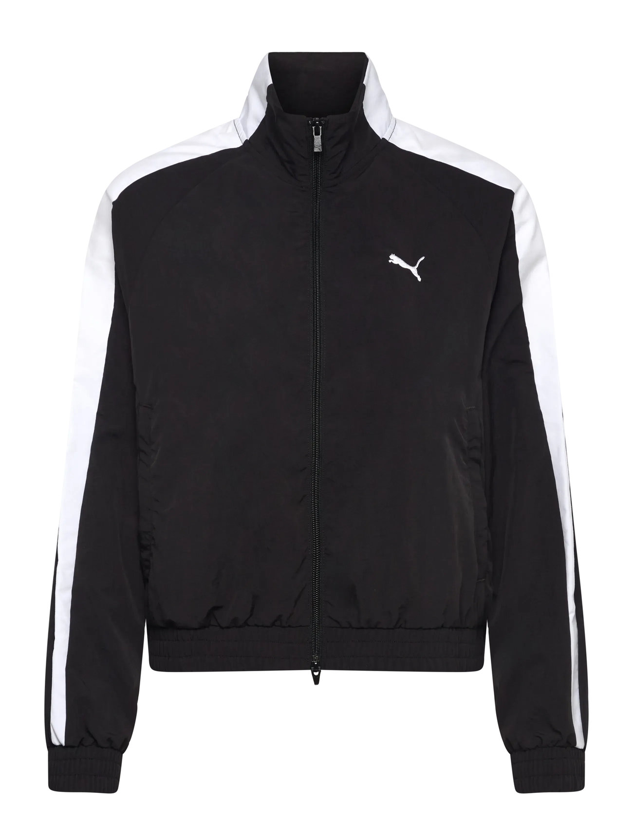 PUMA T7 Relaxed Woven Track Jacke Schwarz - M - Damen