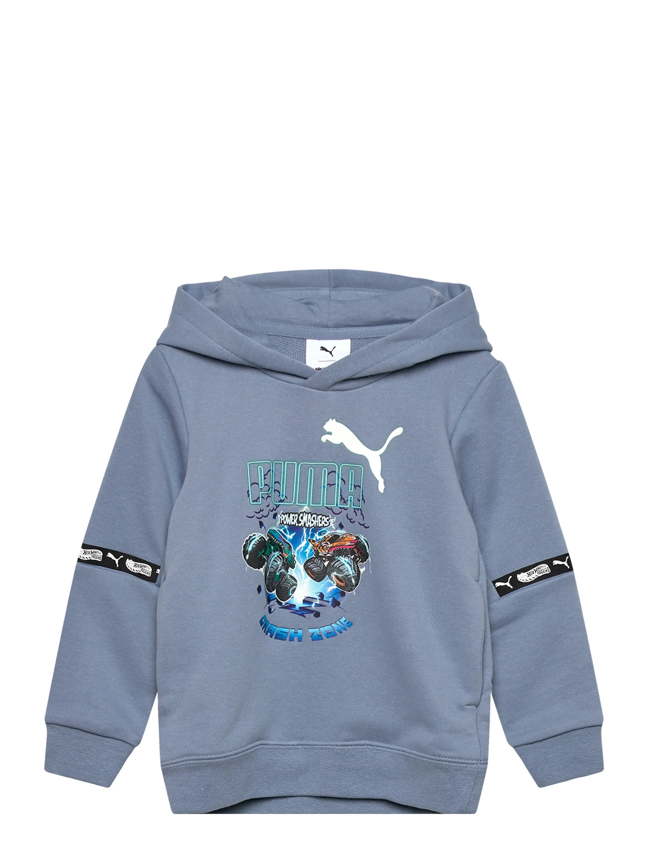PUMA Puma X Hot Wheels Graphic Hoodie Tr, 110, Blue, Sweatshirts & Hættetrøjer > Hættetrøjer, Børn