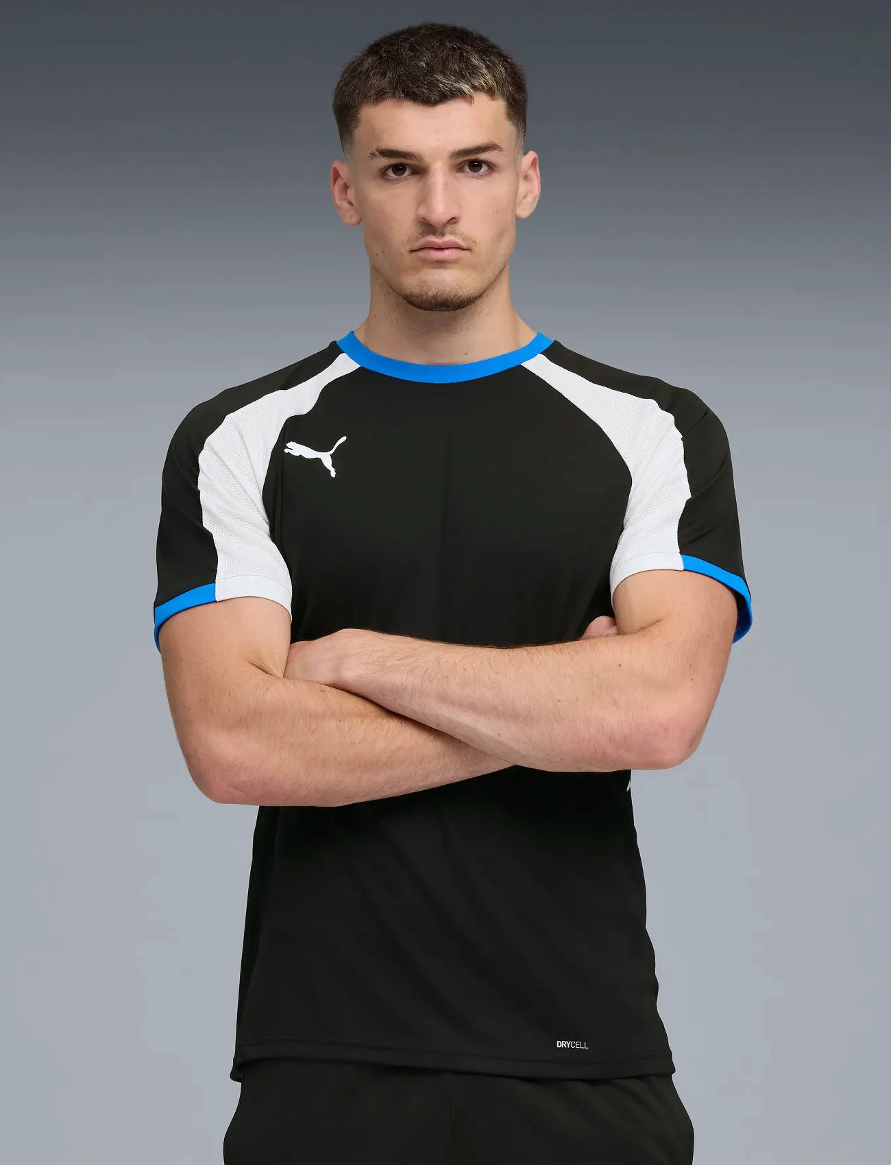 PUMA Individualliga Jersey, M, Black, Sport Overdele > Sport T-shirts, Herre