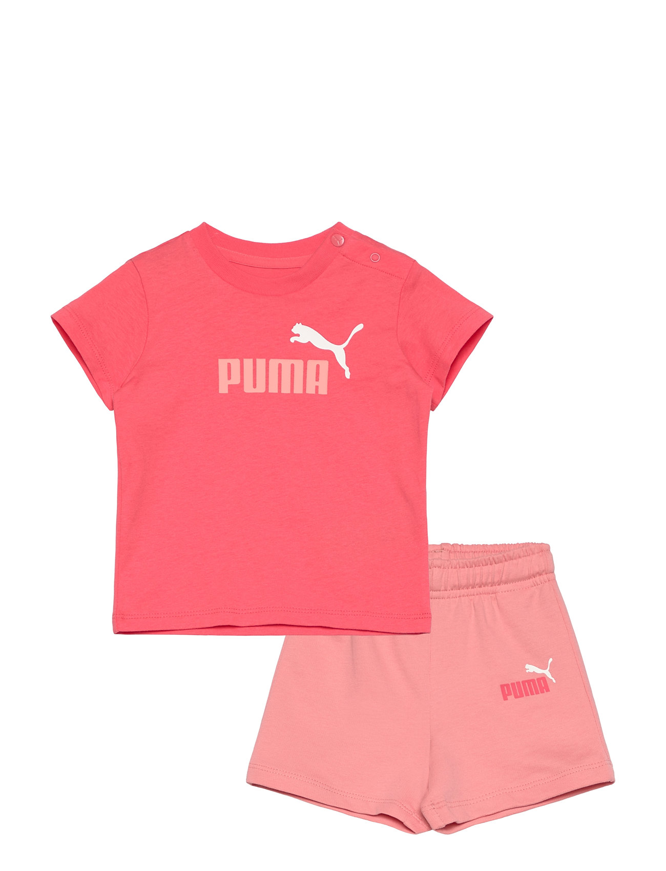 PUMA Minicats Ess Tee And Shorts Set Inf Rosa