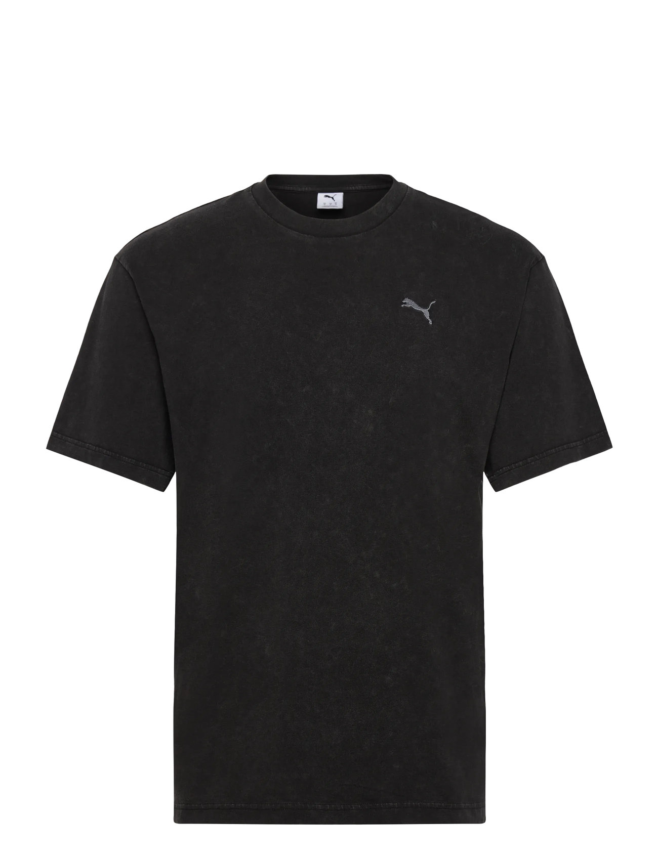 PUMA Ess Elevated Relaxed Wash Tee Schwarz - L - Herren