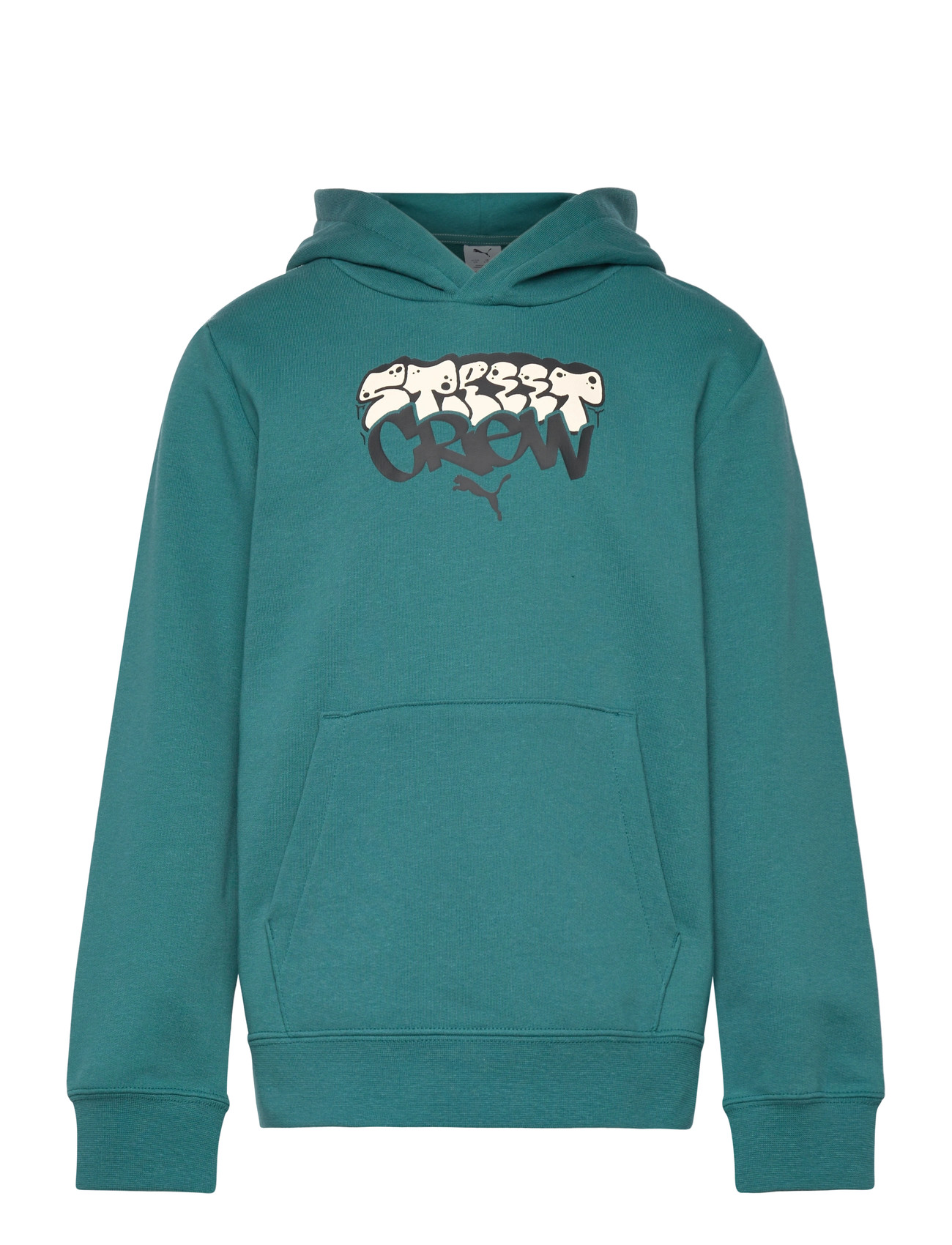 PUMA Mid90S Hoodie Tr B, 140, Green, Sweatshirts & Hættetrøjer > Hættetrøjer, Børn