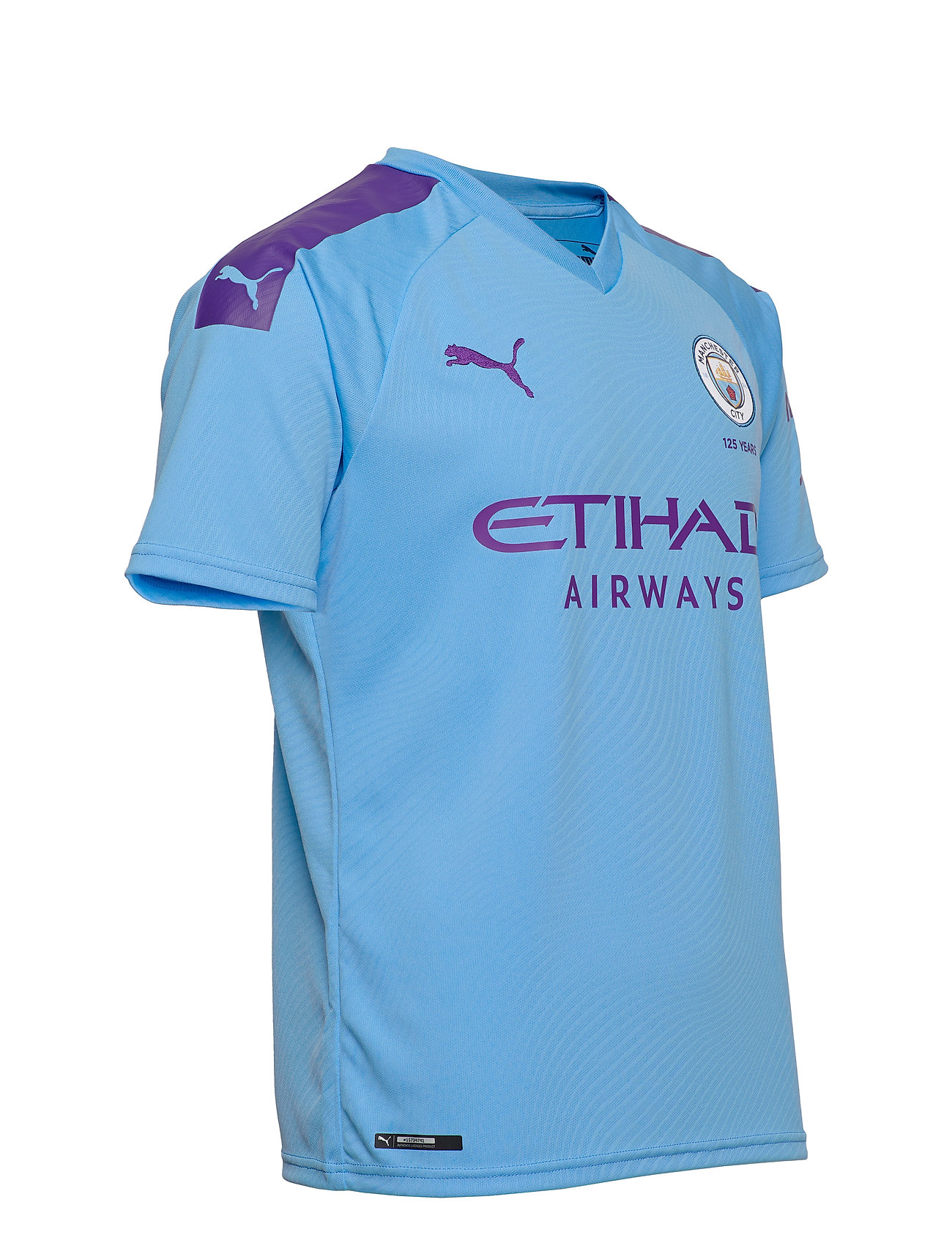 Mcfc Home Shirt Replica Ss With Sponsor Logo (Team Light Blue ...