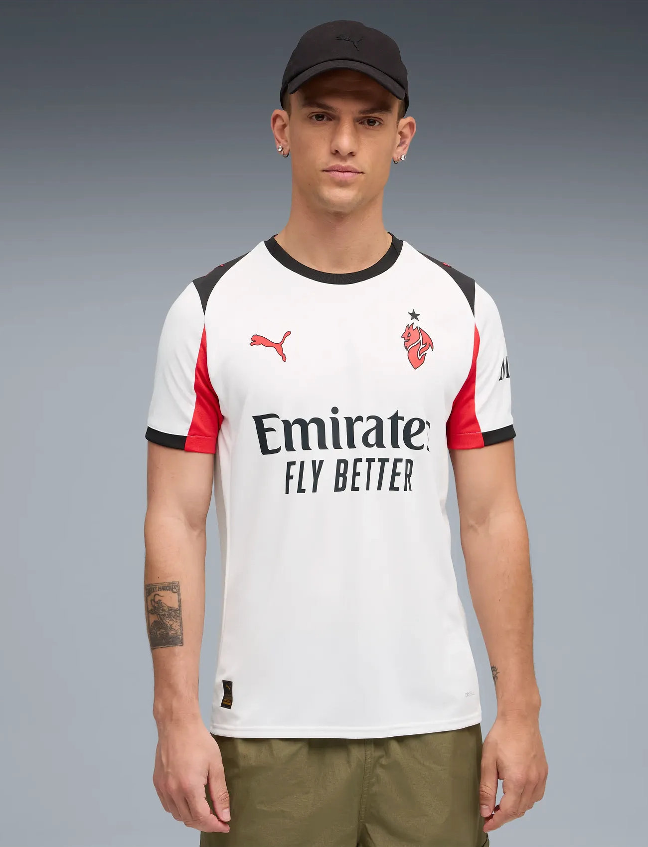 PUMA Acm Away Jersey Replica, S, White, Sport Overdele > Sport Football Shirts, Herre