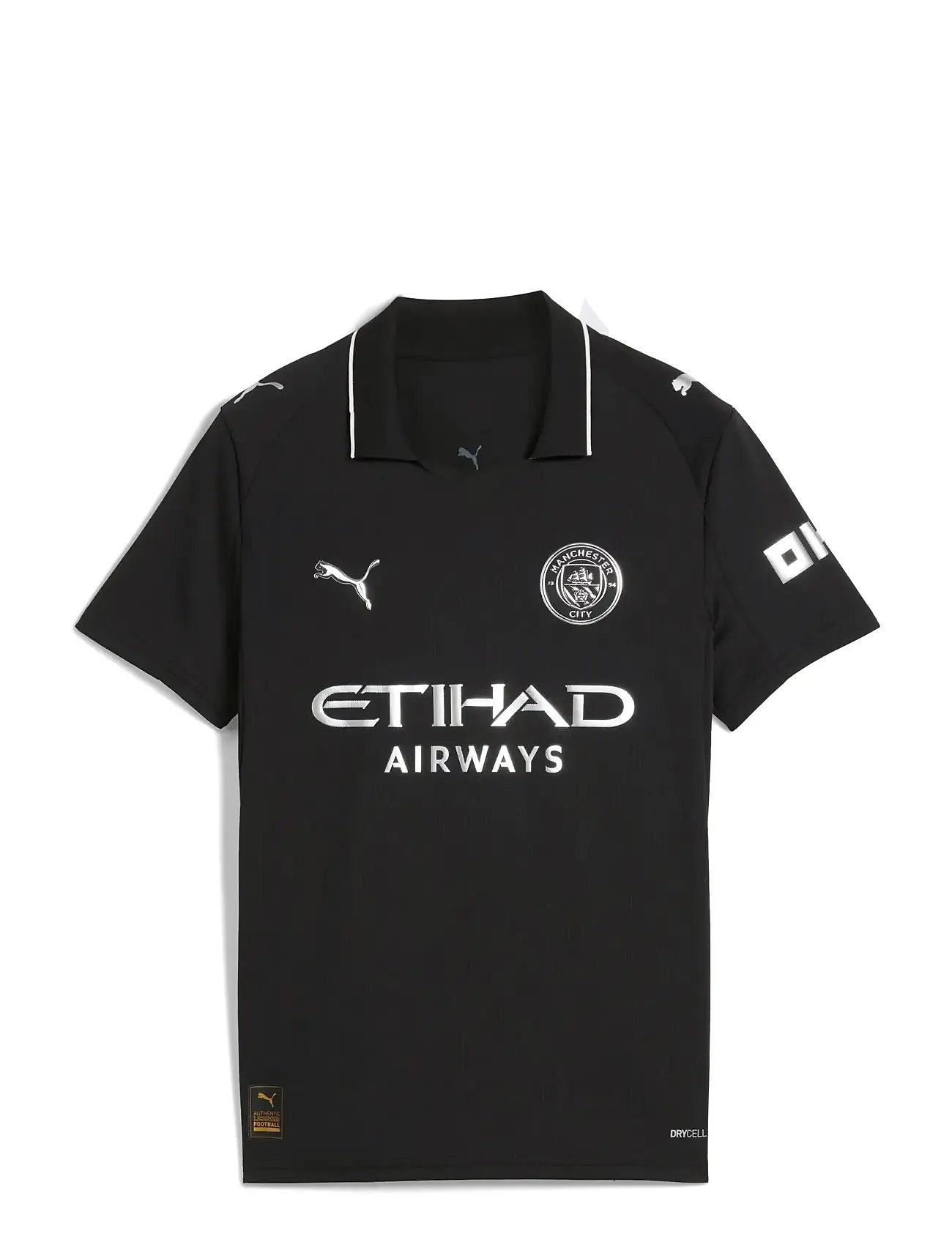 PUMA Mcfc Away Jersey Replica Jr, 128, Black, T-Shirts > Fodboldtrøjer, Børn