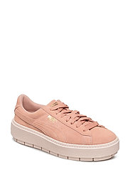 puma suede platform trace beige