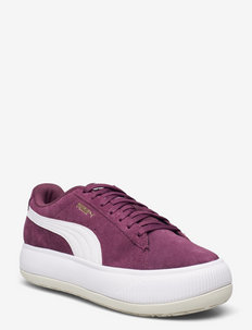 Suede Mayu - sneakers med lav ankel - grape wine-puma white-vaporous gray