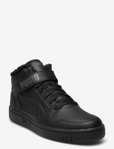 Rebound Mid Strap WTR - høje sneakers - puma black-puma black-ebony