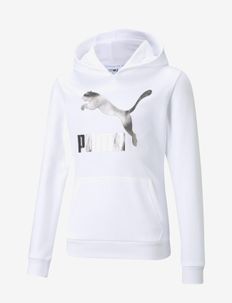 Classics Logo Hoodie G - pulls a capuche - puma white-foil