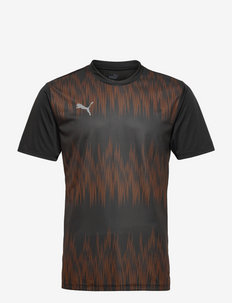 ftblNXT Graphic Shirt Core - t-shirts - puma black-shocking orange