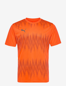ftblNXT Graphic Shirt Core - treniruočių marškinėliai - shocking orange-asphalt