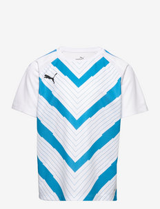 teamLIGA Graphic Jersey Jr - koszulki piłkarskie - puma white-ocean dive