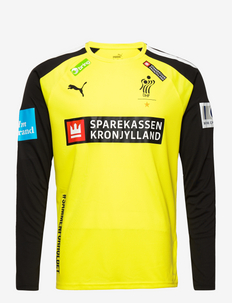 DHF teamPACER GK LS Jersey - langærmede toppe - fluo yellow-puma black-puma white