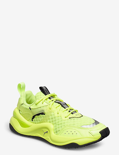 puma rise neon sneakers fizzy yellow