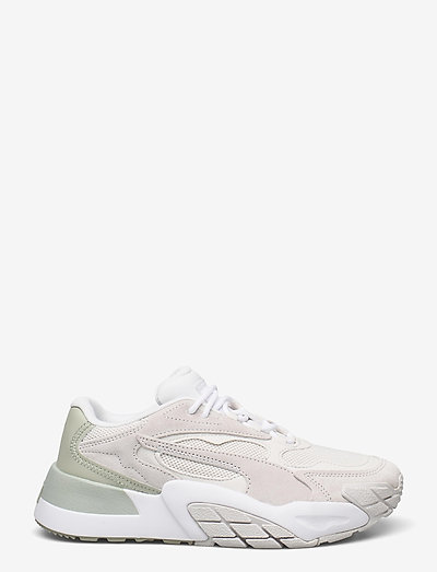 puma hedra minimal trainers in sage and white