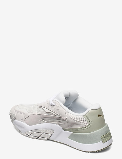 puma hedra minimal trainers in sage and white