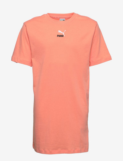GRL Tee Dress G - kortärmade vardagsklänningar - peach pink