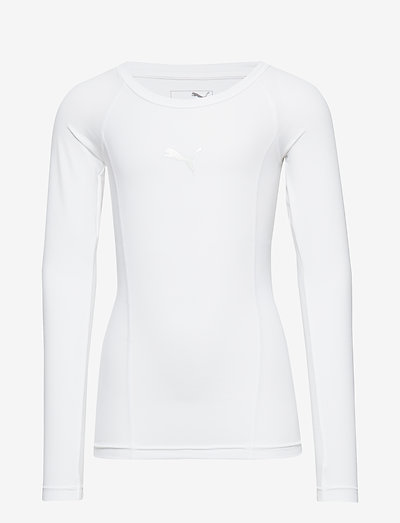 LIGA Baselayer Tee LS Jr - t-shirts à manches courtes - puma white