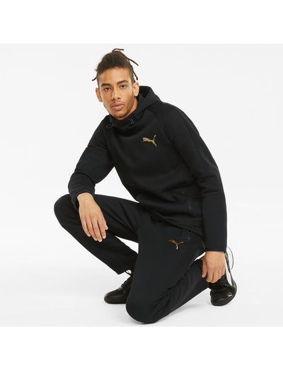 puma hoodie black gold