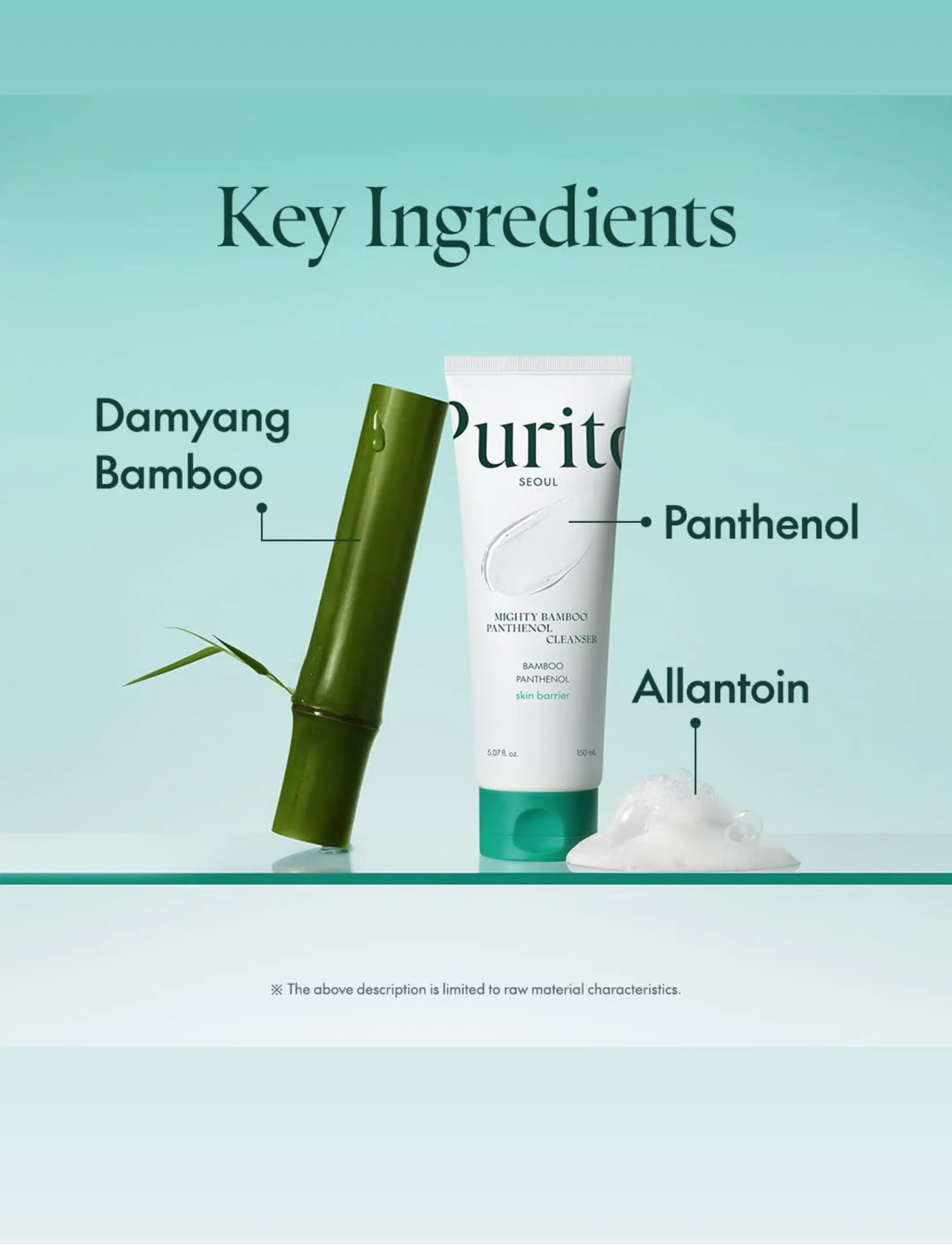 Purito Mighty Bamboo Panthenol Cleanser, 150 ml, Nude, Cleansers > Foaming Cleanser, Dame