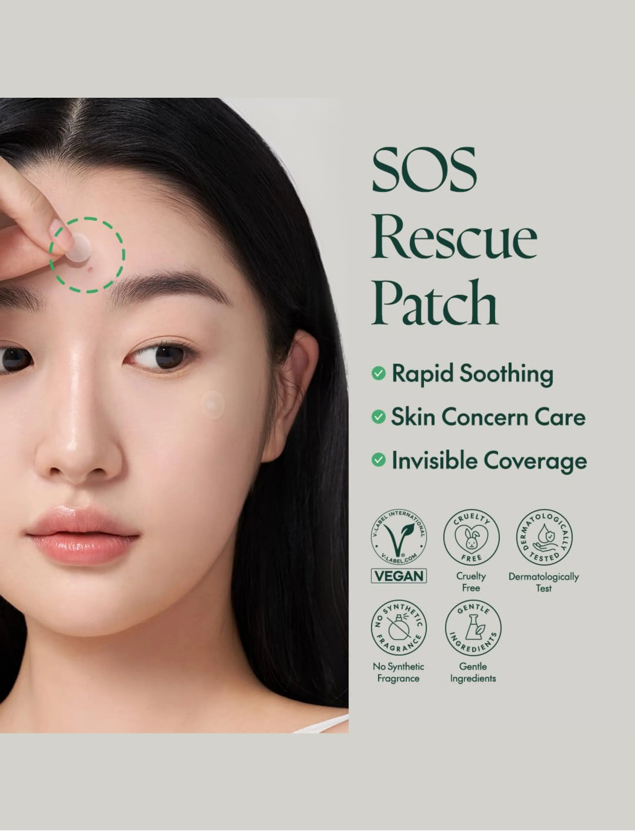 Purito Wonder Releaf Centella Spot Patch, 51 PATCHES, Nude, Ansigt > Pletbehandlinger, Dame