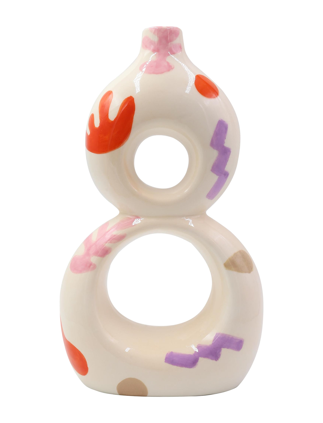 Que Rico Vase - Carlota - Funky Fiesta, 29.5 cm, Multi/patterned, Vases > Other Vases, Unisex
