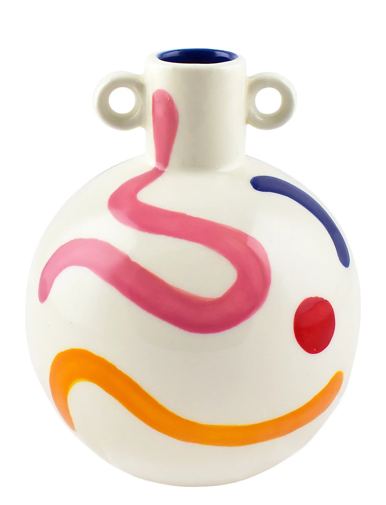 Que Rico Vase - Lucía - Pintura Locura, 31.5 cm, Multi/patterned, Vases > Other Vases, Unisex