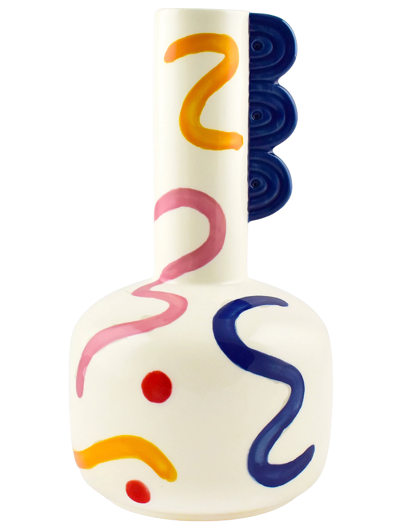 Que Rico Vase - Lucas - Pintura Locura, 19 cm, Multi/patterned, Vases > Other Vases, Unisex
