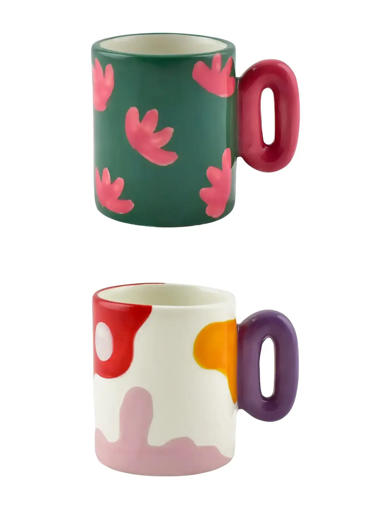 Que Rico Espressokop - Gloria - 2 Stk. Assorteret, 8 CL, Multi/patterned, Kopper & Krus > Kaffekopper, Unisex