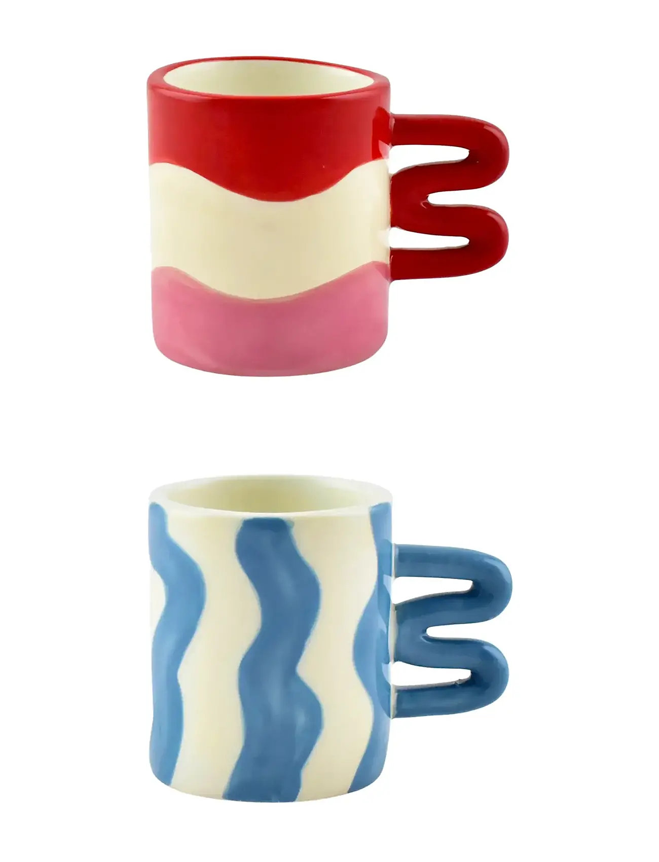 Que Rico Espressokop - Aurora - 2 Stk. Assorteret, 8 CL, Multi/patterned, Kopper & Krus > Kaffekopper, Unisex