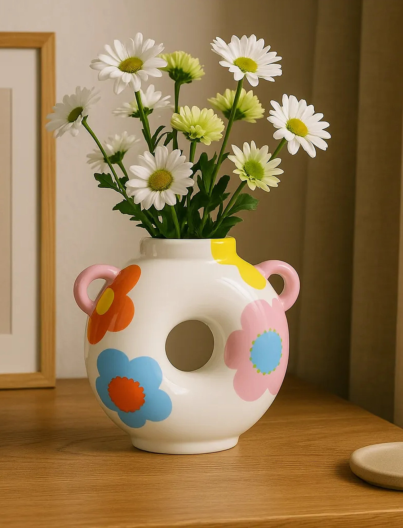 Que Rico Vase - Silvia - Spring Splash, 15.5 cm, Multi/patterned, Vases > Other Vases, Unisex