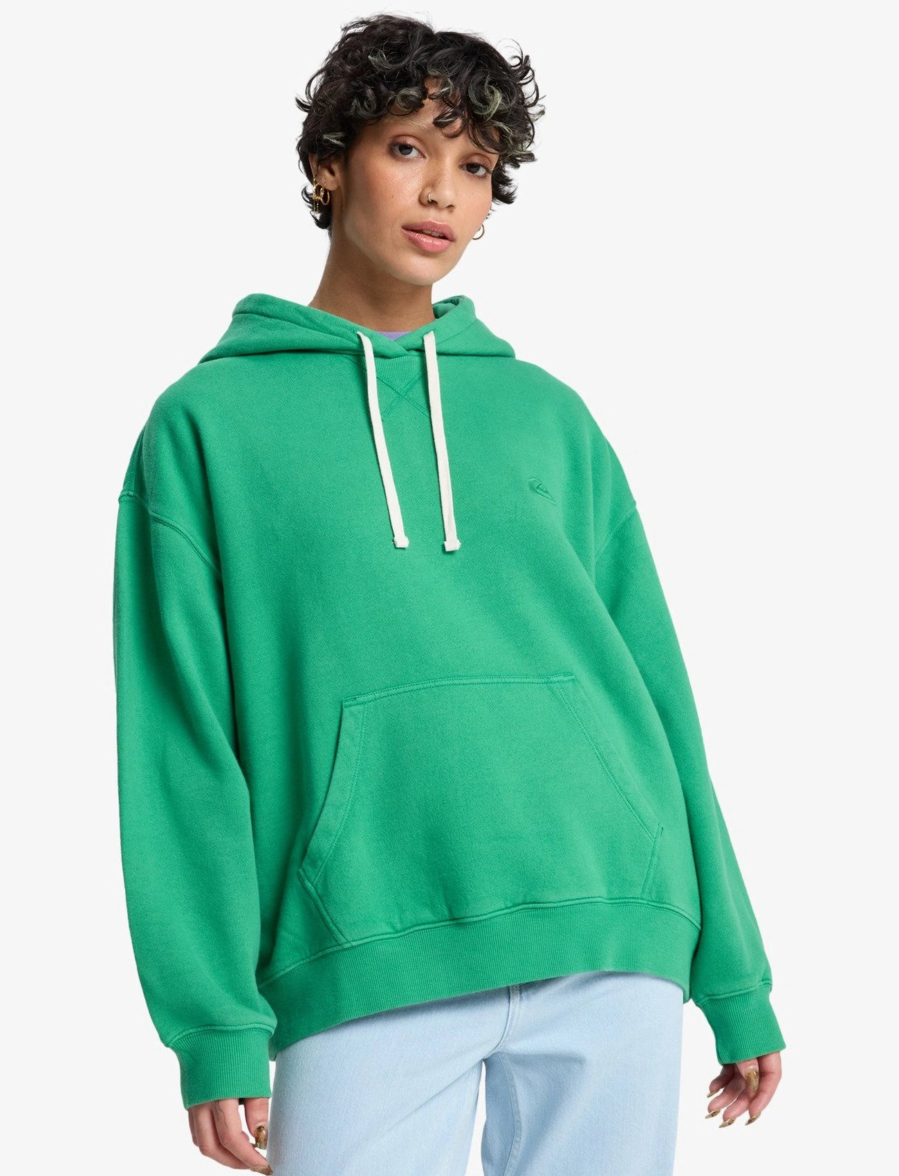 Quiksilver Essential Hoodie, XS, Green, Sport Sweatshirts & Hoodies > Sport Hoodies, Dame
