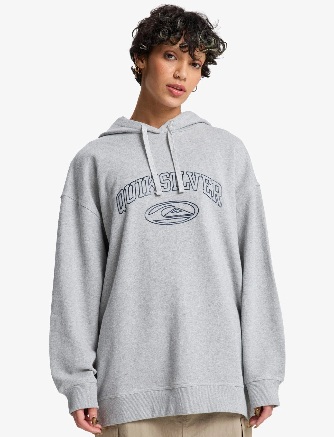 Quiksilver Tarija Hoodie Workwear, M, Grey, Sport Sweatshirts & Hoodies > Sport Hoodies, Dame