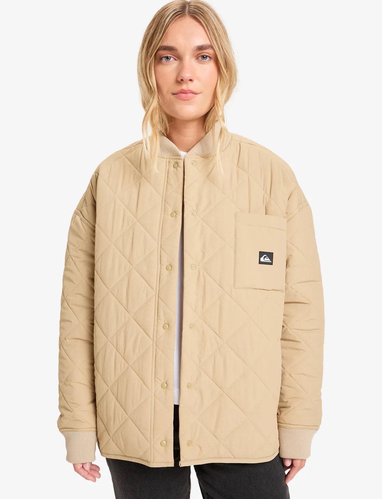Quiksilver Shining Quilted Jacket, S, Beige, Sport Jackets > Sport Padded Jackets, Dame