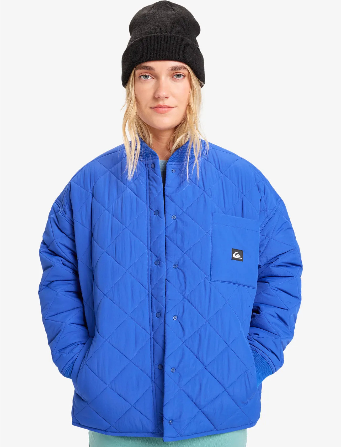 Quiksilver Shining Quilted Jacket, M, Blue, Sport Jackets > Sport Padded Jackets, Dame
