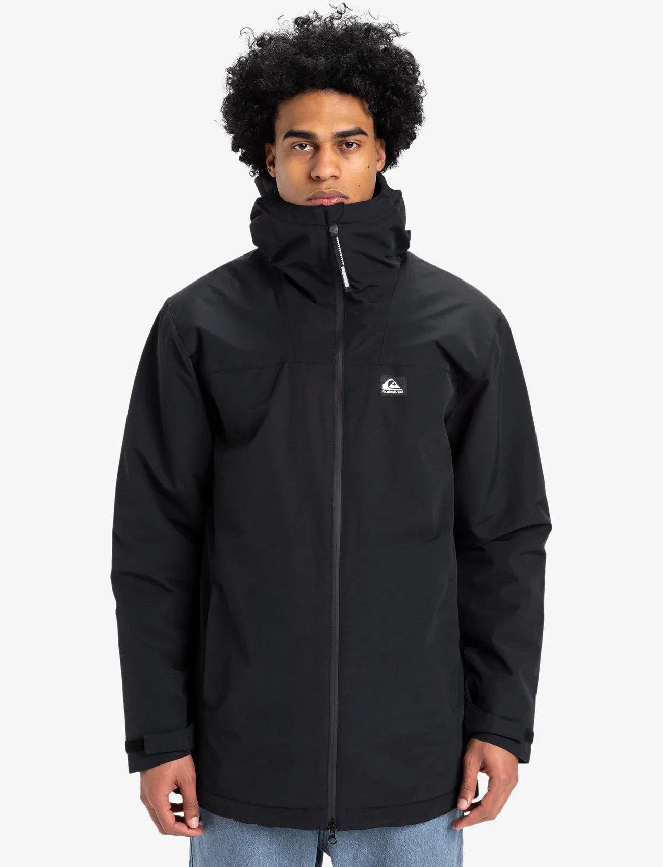 Quiksilver Overcast 3K Parka, M, Black, Sport Jackets > Sport Parkas, Herre