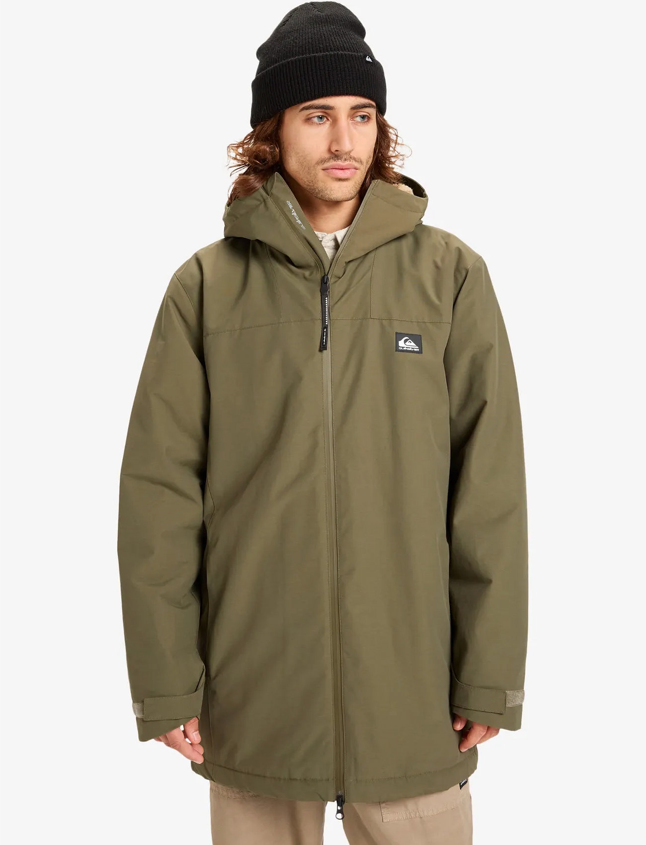 Quiksilver Overcast 3K Parka, L, Khaki green, Sport Jackets > Sport Parkas, Herre