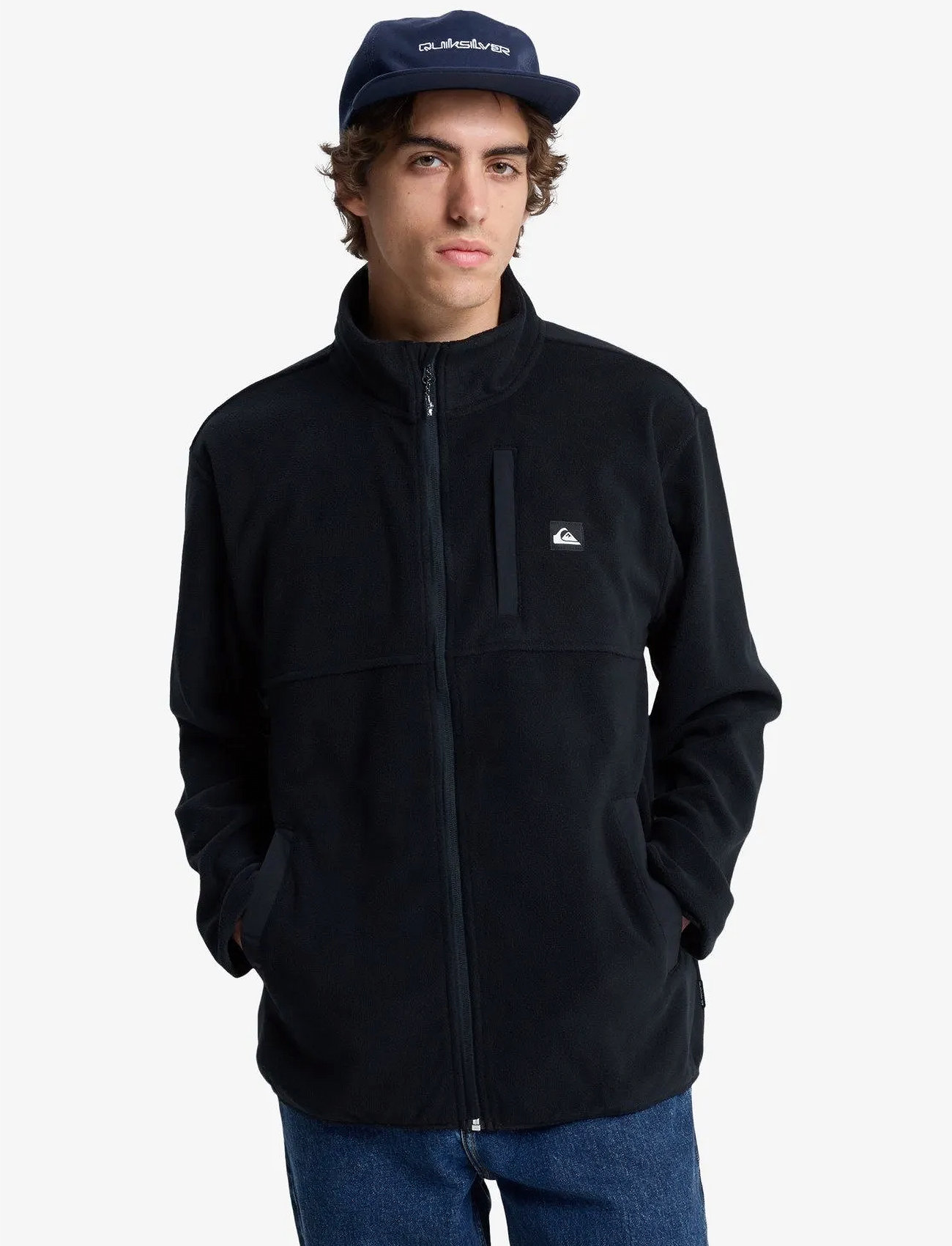 Quiksilver No Destination Fz, L, Black, Sport Fleeces & Midlayers > Sport Fleeces, Herre