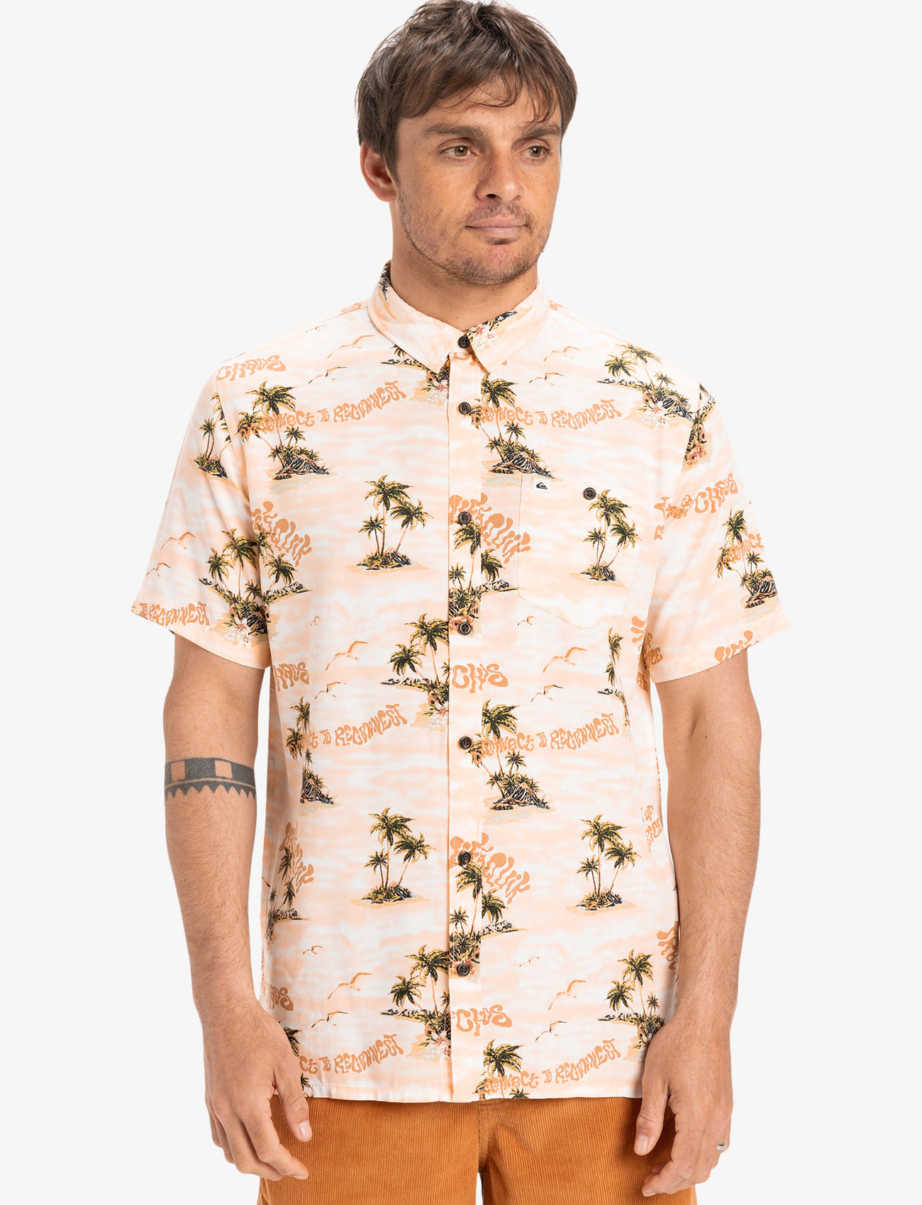 Quiksilver Safe Paradise Ss, XS, Multi/patterned, Sport Overdele > Sport Shirts, Herre