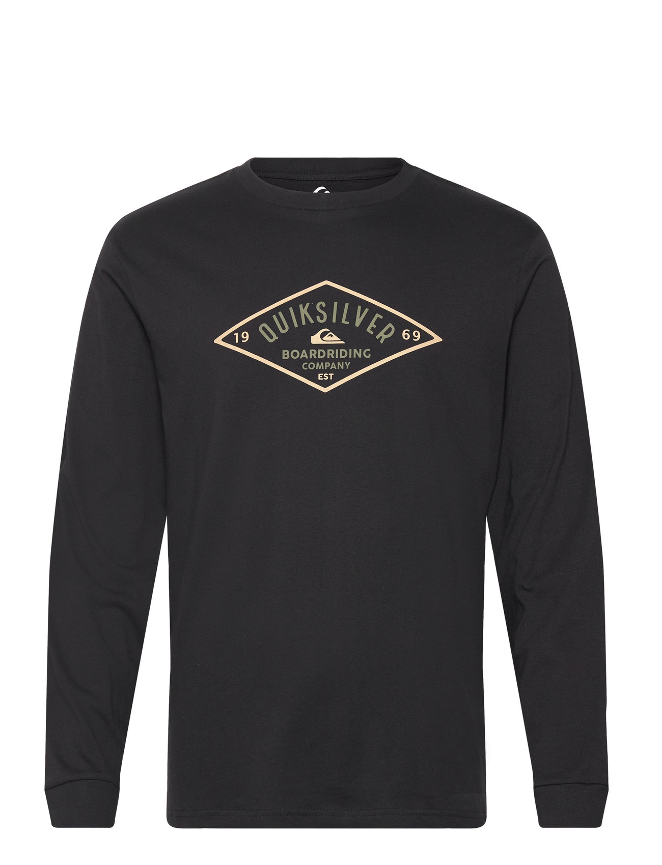 Qs Diamond Logo Ls Black Quiksilver