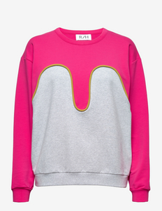 MAGIC SWEATER - sweatshirts en hoodies - pink peacock/melange grey/ecru olive