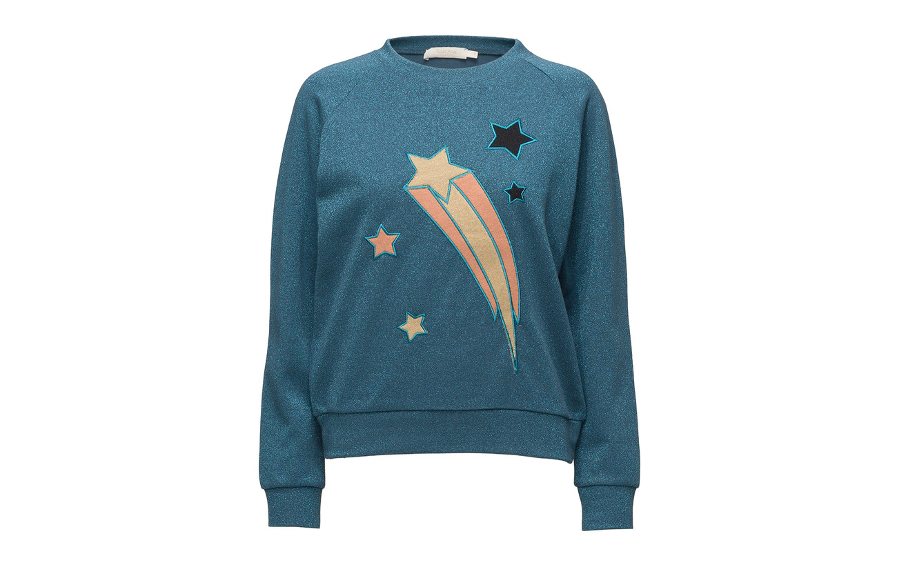 Polyester 10 Lurex 30 Sweat Blue Saloner Rabens Top Active Coton Midnight 60 Sparkle vUP77wqxB