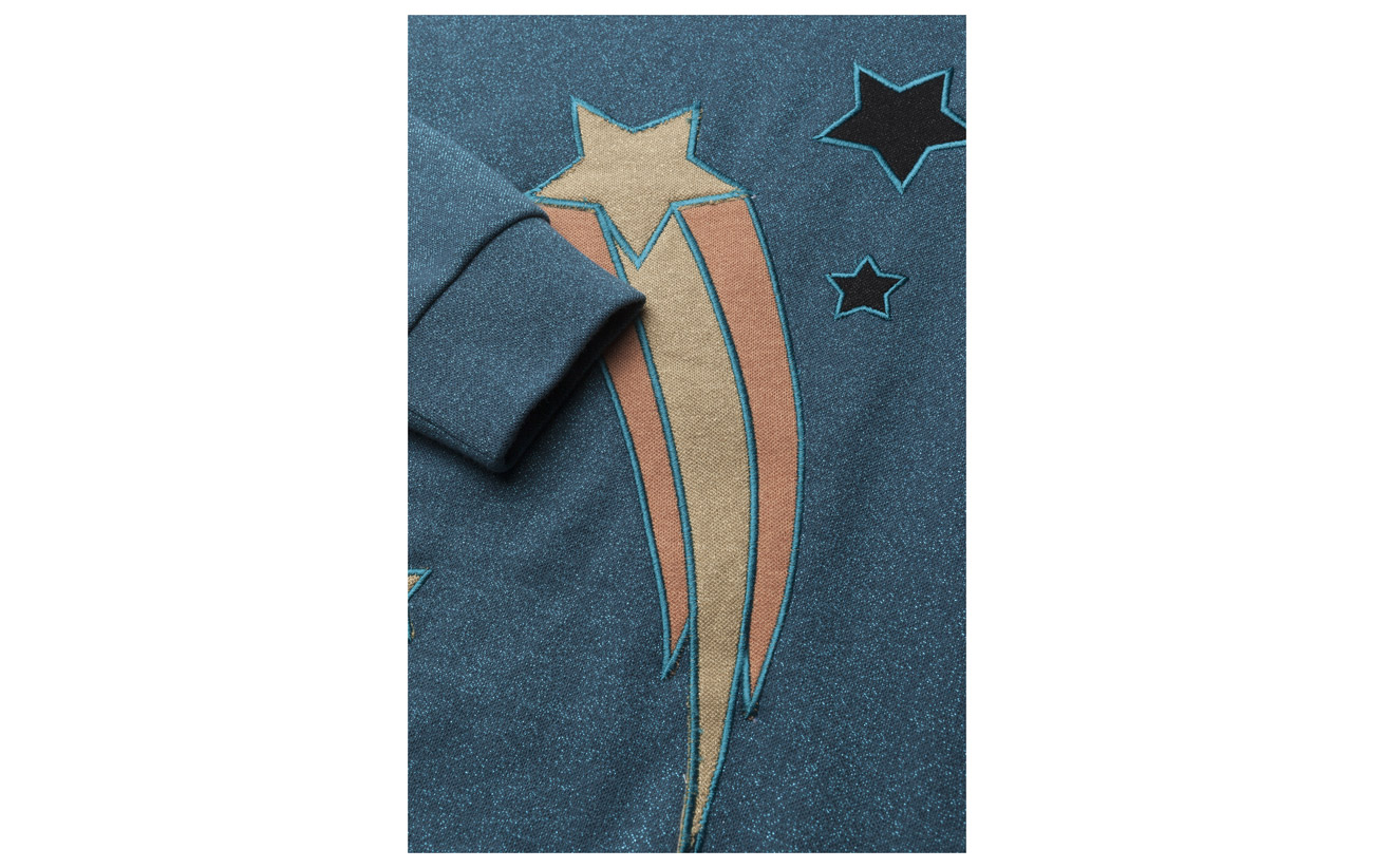 Polyester 10 Lurex 30 Sweat Blue Saloner Rabens Top Active Coton Midnight 60 Sparkle vUP77wqxB