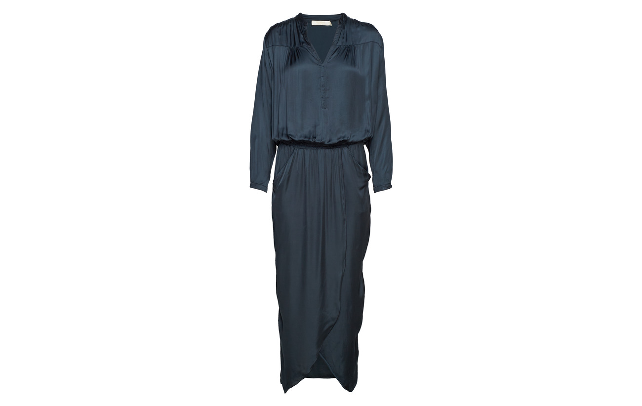 L Rabens Dark Powder s Dress Solid Wrap Saloner 100 Viscose Over SwqSrpX