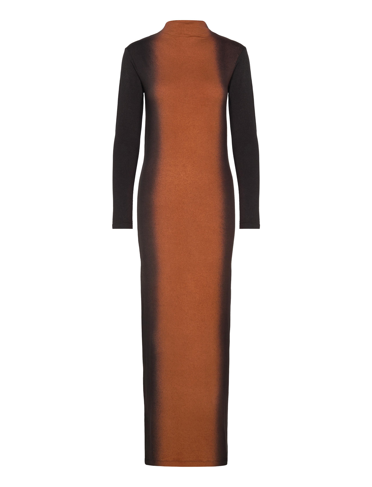 Graffiti Long Jersey Dress - Lykka Maxikjole Festkjole Orange Rabens Sal R