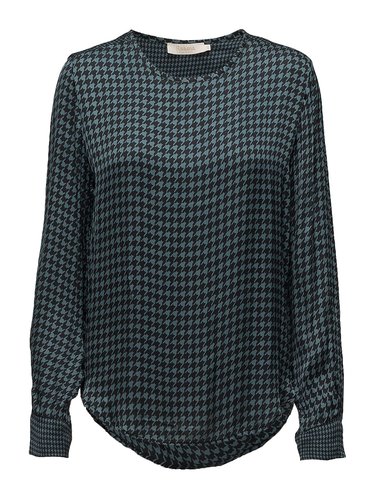 Rabens Saloner Houndstooth Blouse Lange Mouwen Blauw Sal rabens saloner kopen in de aanbieding Rabens Saloner Houndstooth Blouse Lange Mouwen Blauw Sal rabens saloner kopen in de aanbieding