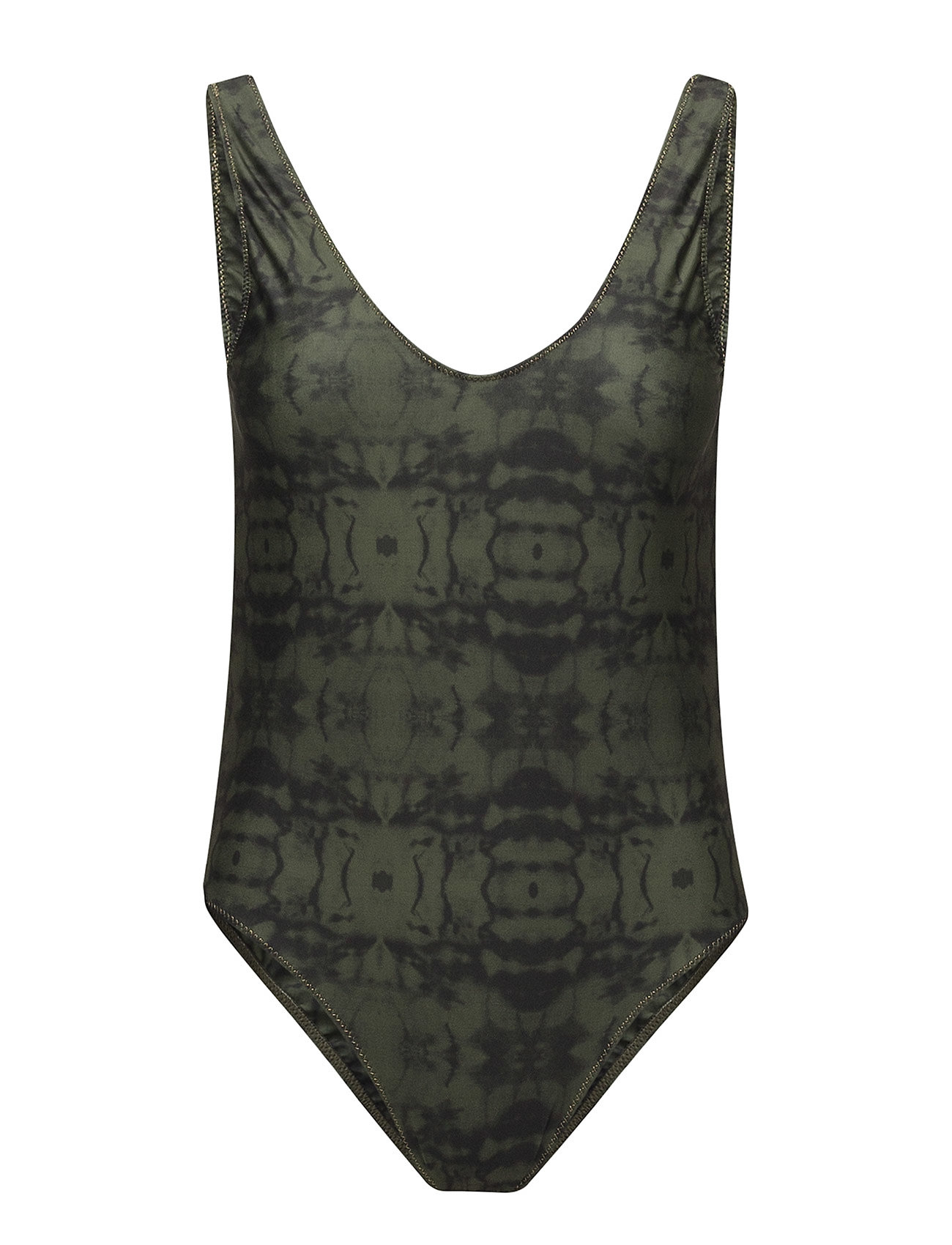 Rabens Saloner guld zig zag bathing suit Badkläder Rabens Saloner guld zig zag bathing suit Badkläder