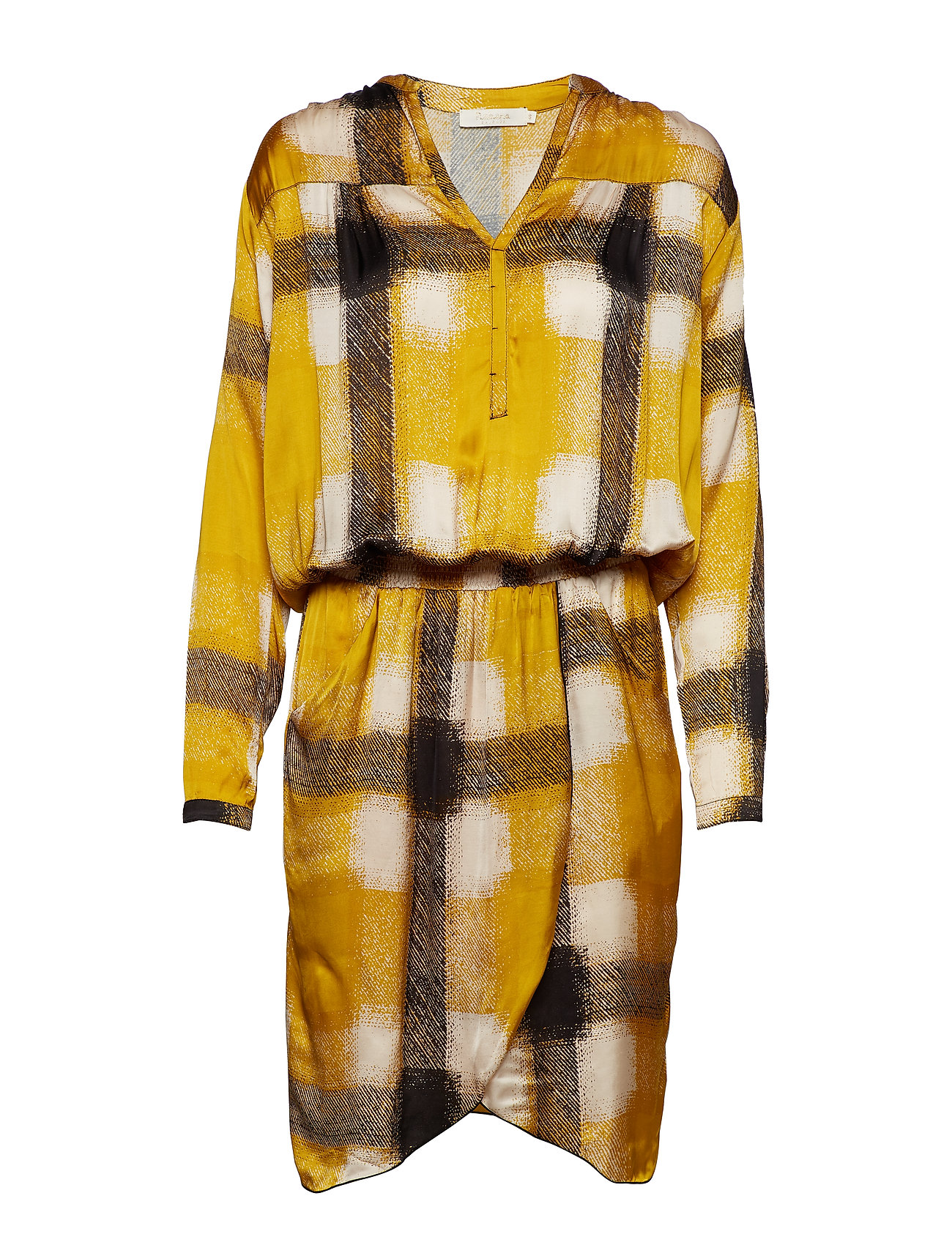 Rabens Saloner Geometric Wrapover Short Dress Jurk Knielengte Geel Sal rabens saloner kopen in de aanbieding Rabens Saloner Geometric Wrapover Short Dress Jurk Knielengte Geel Sal rabens saloner kopen in de aanbieding